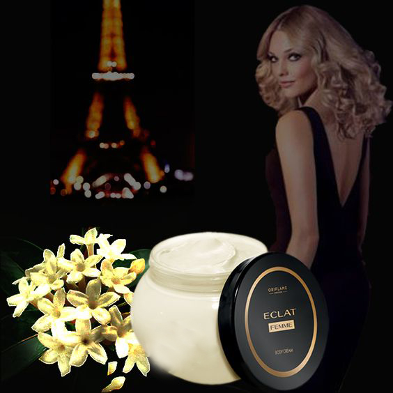 اوریفلیم کرم بدن کاسه ای عطری اکلت فم Eclat Femme