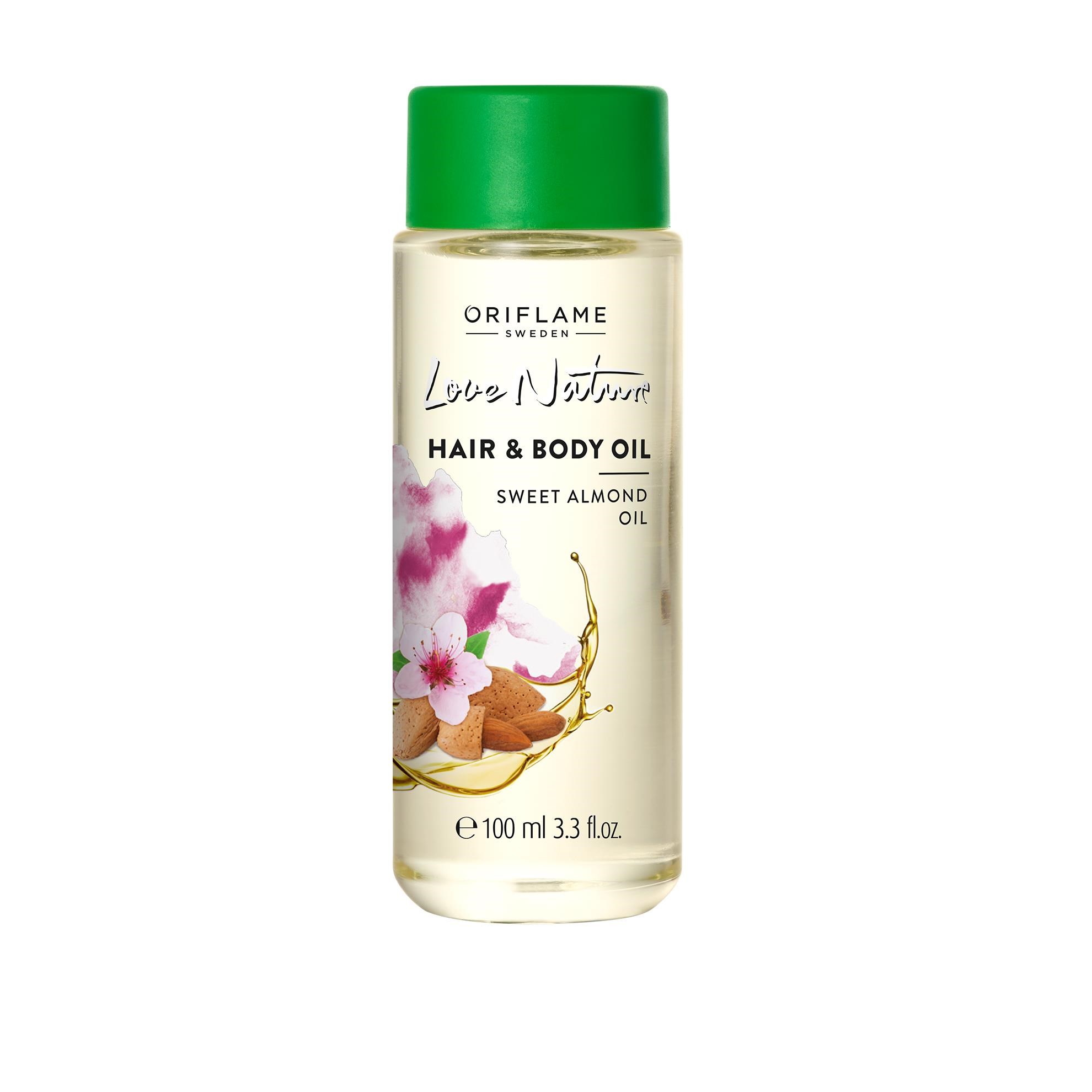 روغن مو و بدن بادام لاونیچر اوریفلیم Love Nature Hair & Body Oil Oriflame