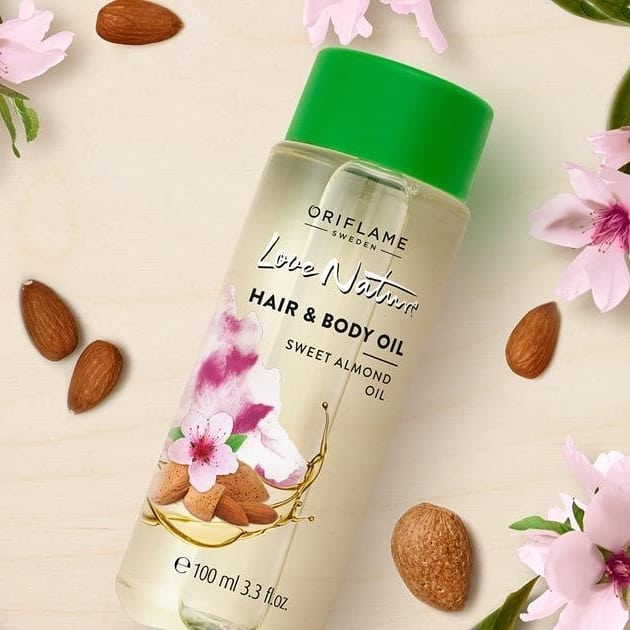 روغن مو و بدن بادام لاونیچر اوریفلیم Love Nature Hair & Body Oil Oriflame
