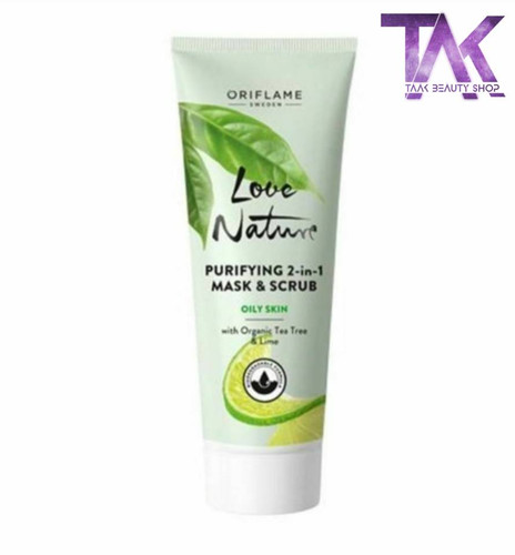 ماسک اسکراب لیمو و چای لاونیچر اوریفلیم LOVE NATURE Oriflame
